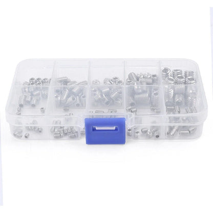 Automotive Hex Socket Set Screws Kit 200PC (M3 M4 M5 M6 M8)