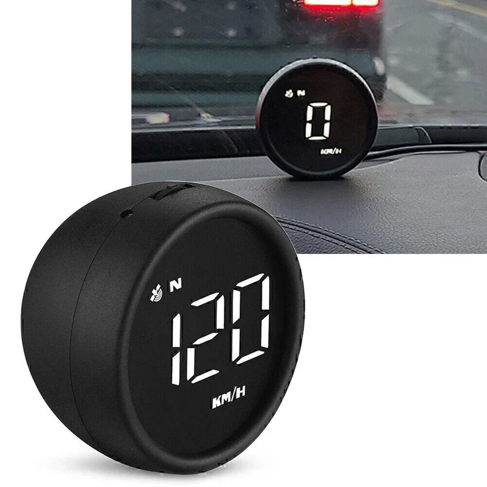 Head Up Display Digital GPS Speedometer - MPH/KM Overspeed Alert