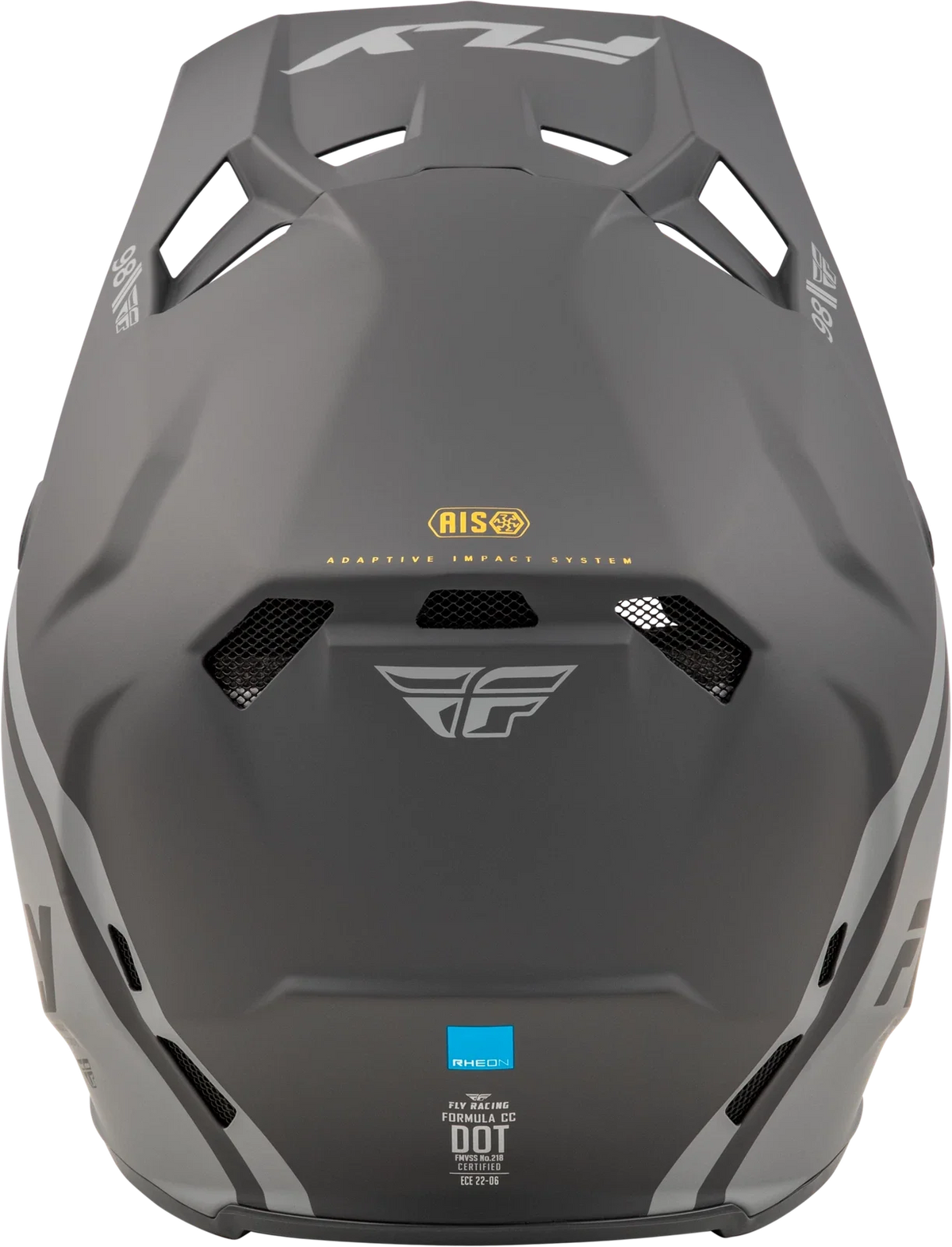 Fly Racing Formula CC Objective Helmet for Offroad (2X-Large, Matte Black/Grey)