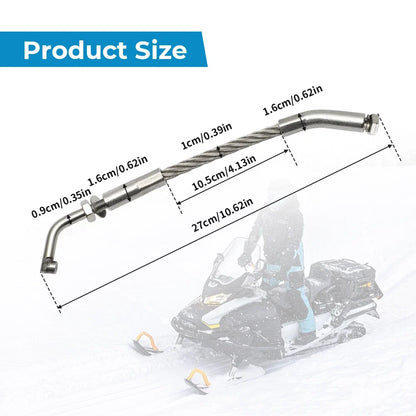 Snowmobile Ice Scratchers with Carbide Tips - Reverse Compatible