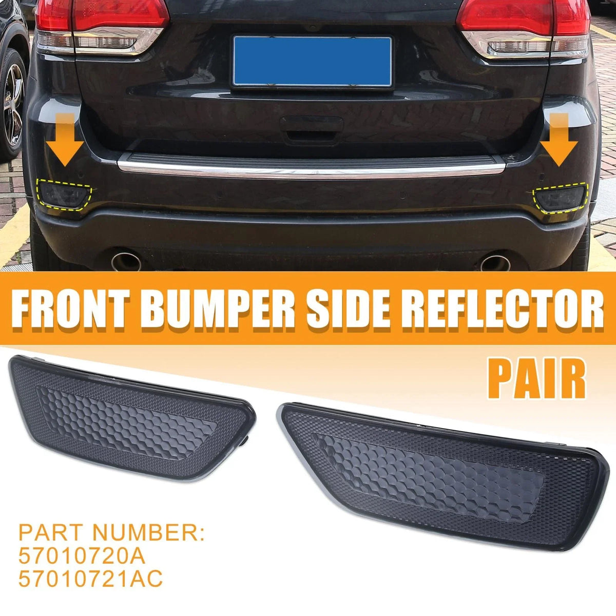 Pair Bumper Reflectors for Jeep Grand Cherokee, Compass, Dodge Journey 