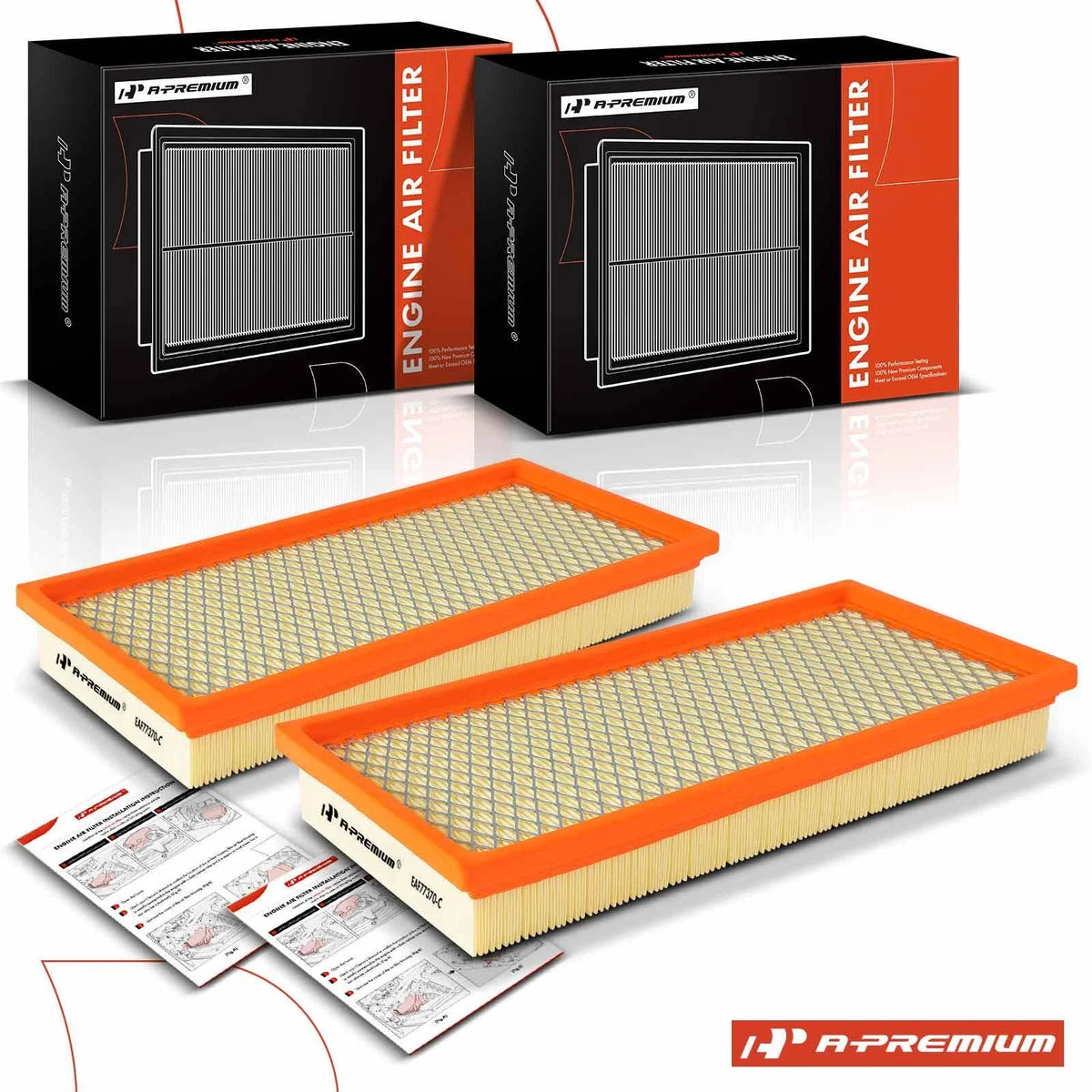 2X Engine Air Filter for Ford Contour Mercury Cougar (1995–2002)