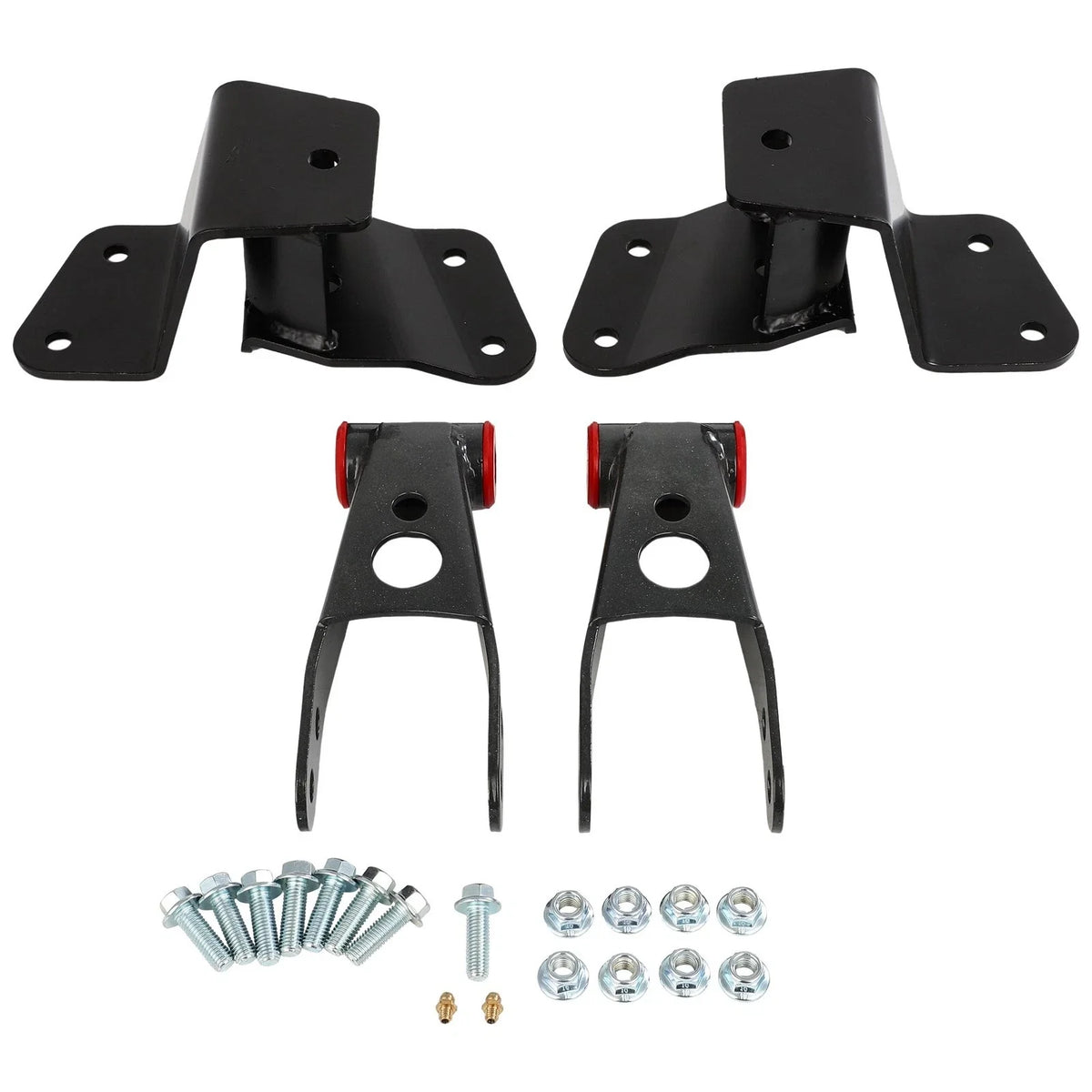 4" Drop Shackles & Hangers for Chevy GMC C1500 (1988–1998)