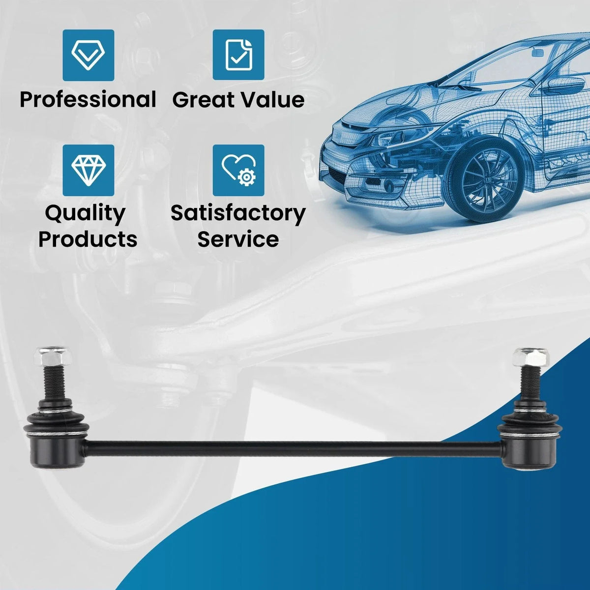 Front Stabilizer Sway Bar End Link for Toyota Camry Avalon ES350 (2013–2018)