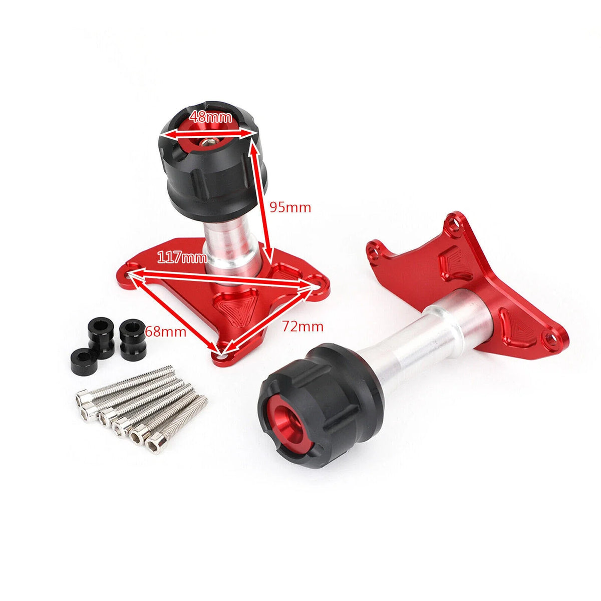 CNC Red Frame Slider for Honda Grom MSX125 SF (2013-2019)