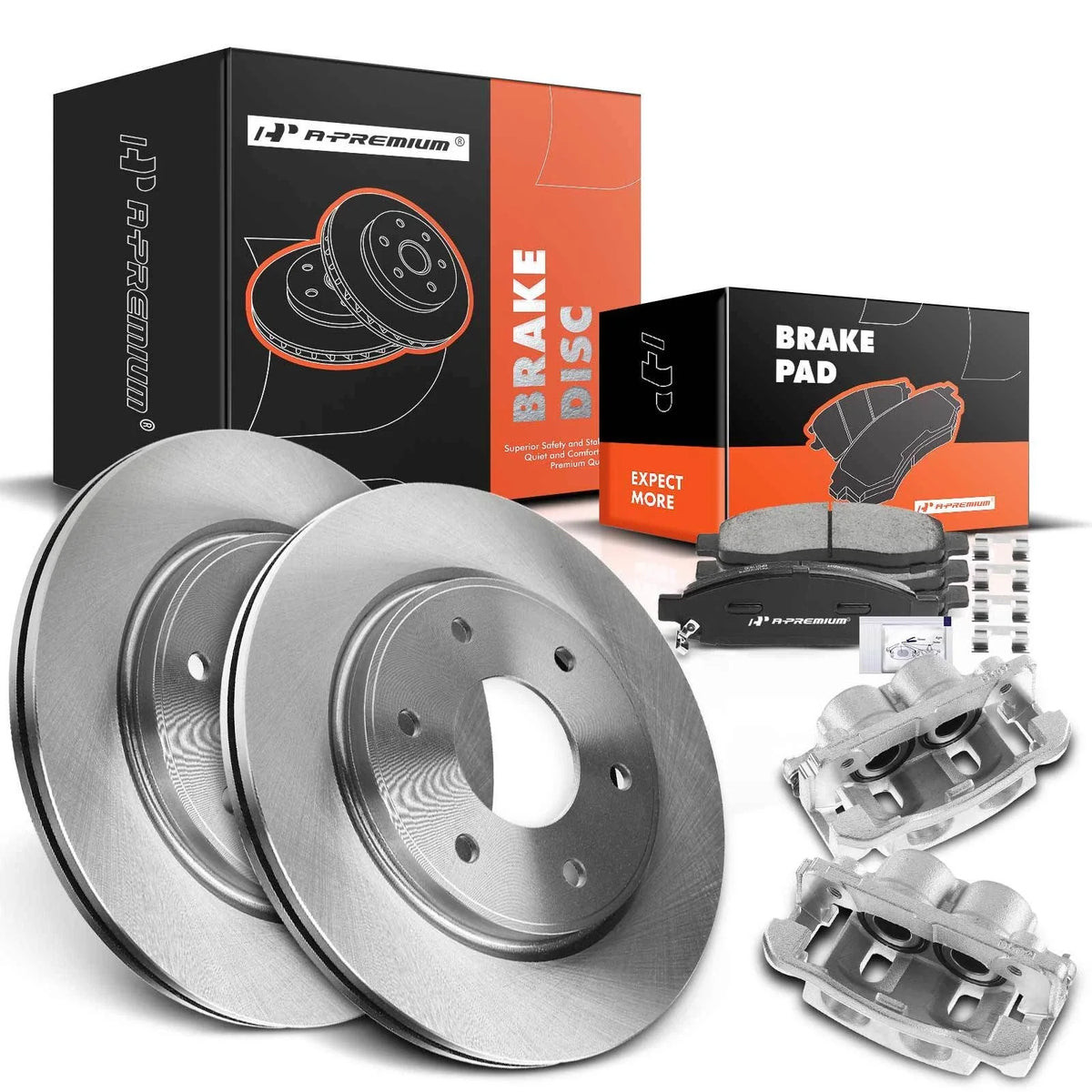 Front Brake Rotors & Pads for INFINITI QX56 Nissan Titan (2004–2015)