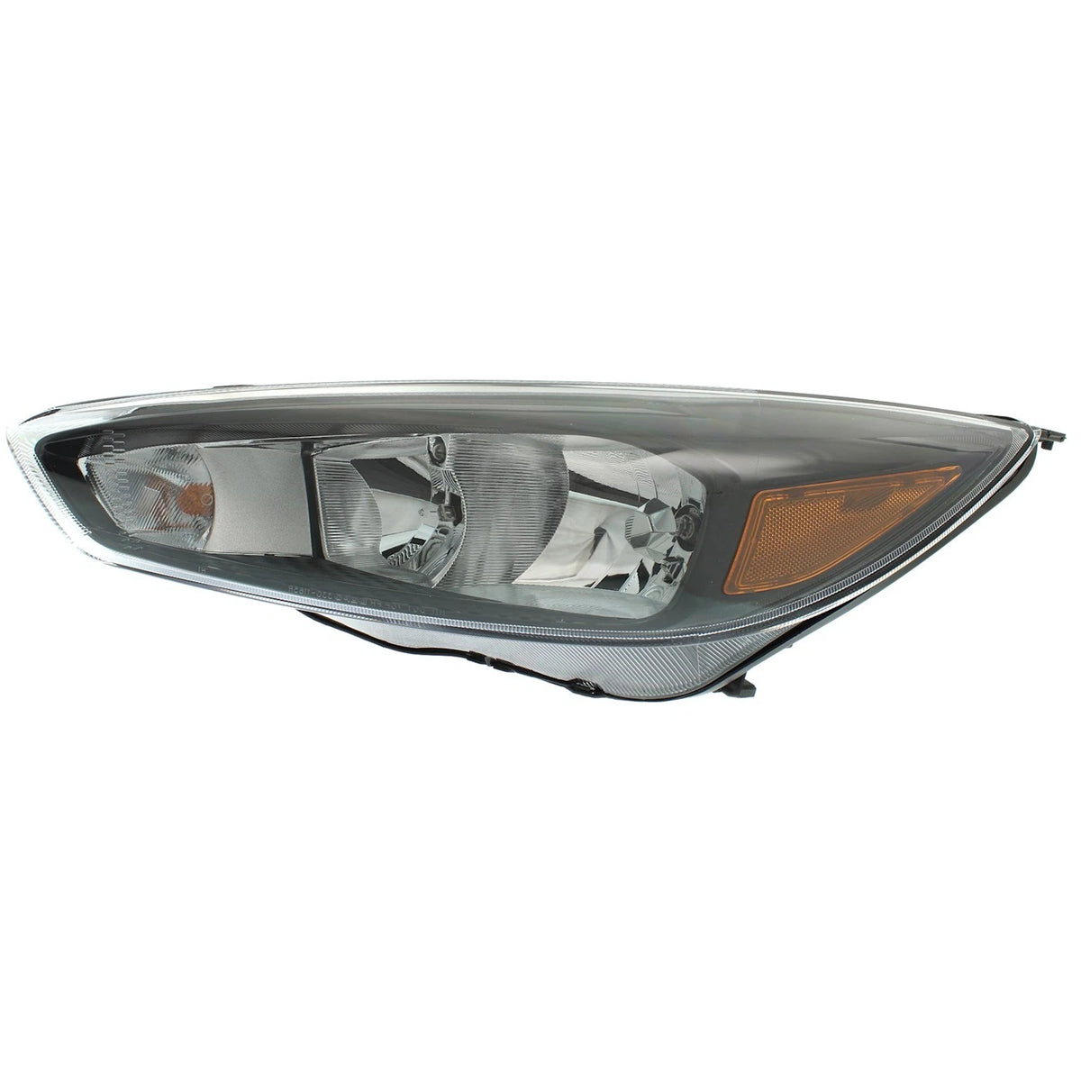 Driver Side Headlight for Ford Focus (2015–2018) Halogen CAPA Black