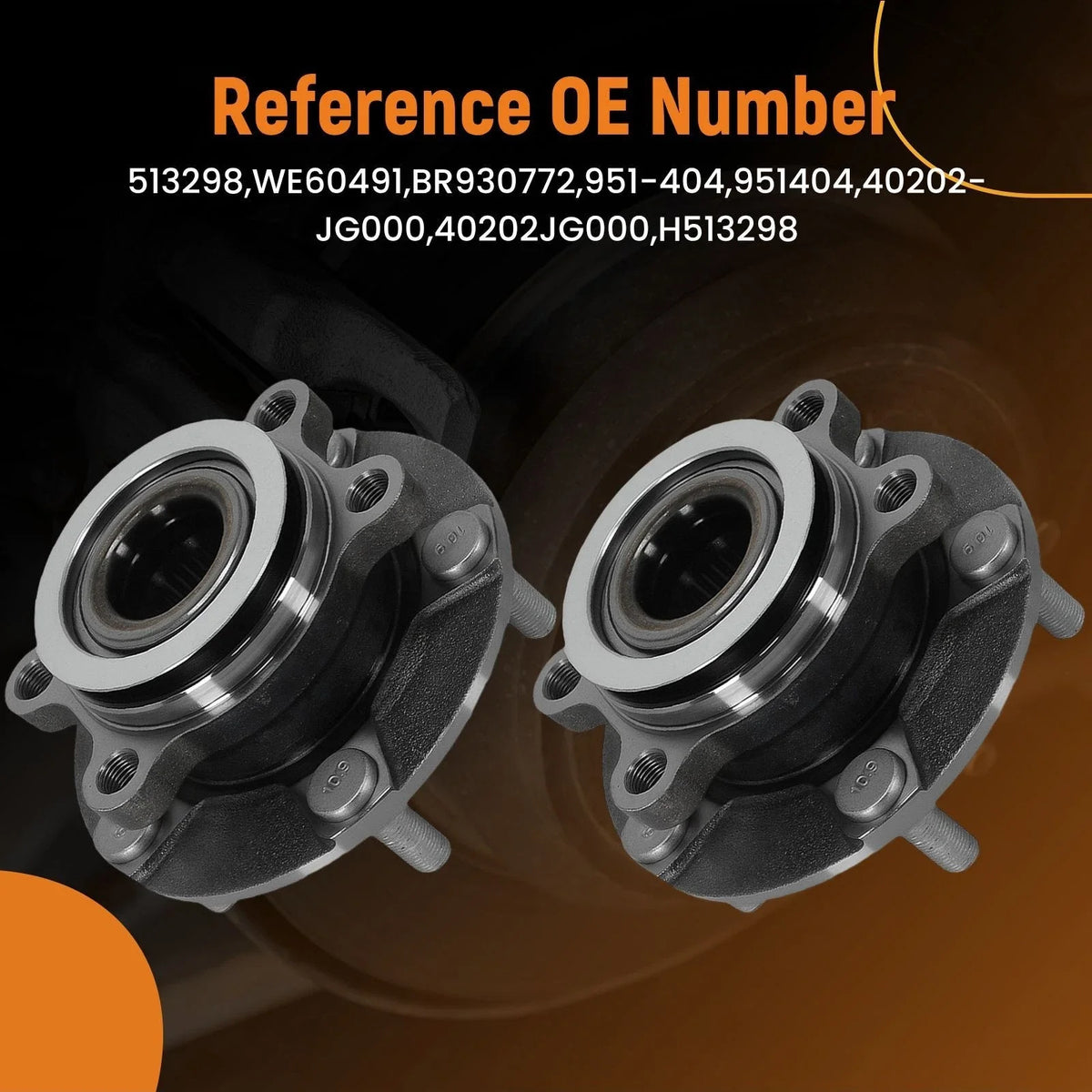 Front Wheel Bearing Hub Assembly 2007-2015 for Nissan Rogue/SE-R 513298