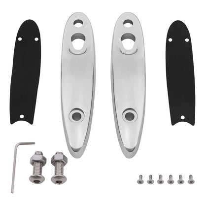 Chrome Turn Signal Extension License Plate Kit for Softail 2000-2025