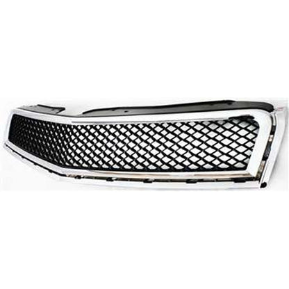 Grille for Chevrolet Traverse (2009–2012) Upper Chrome Shell w/ Black Insert