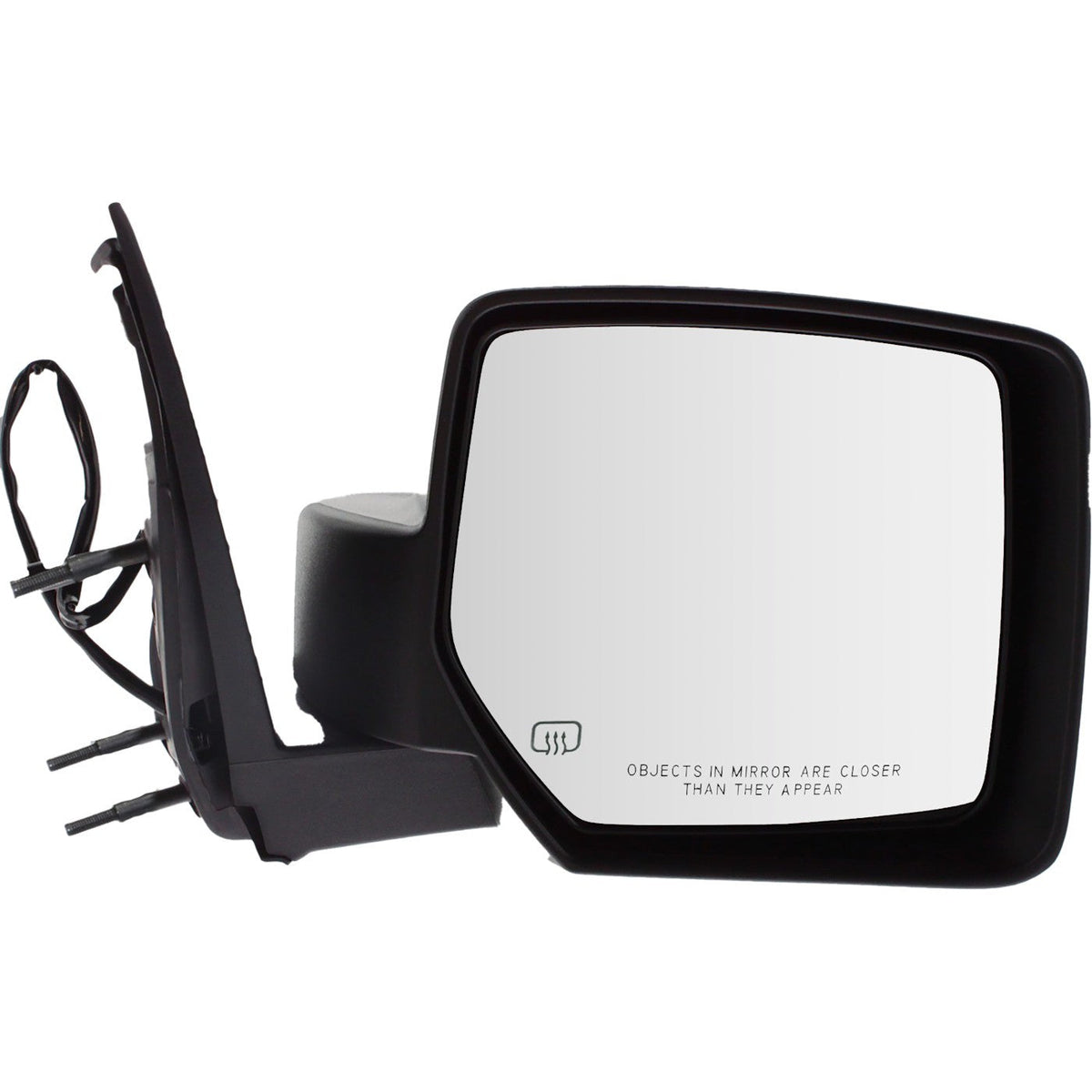 Power Mirror for 2008-2012 Jeep Liberty, Passenger Side, Heated, Textured Black