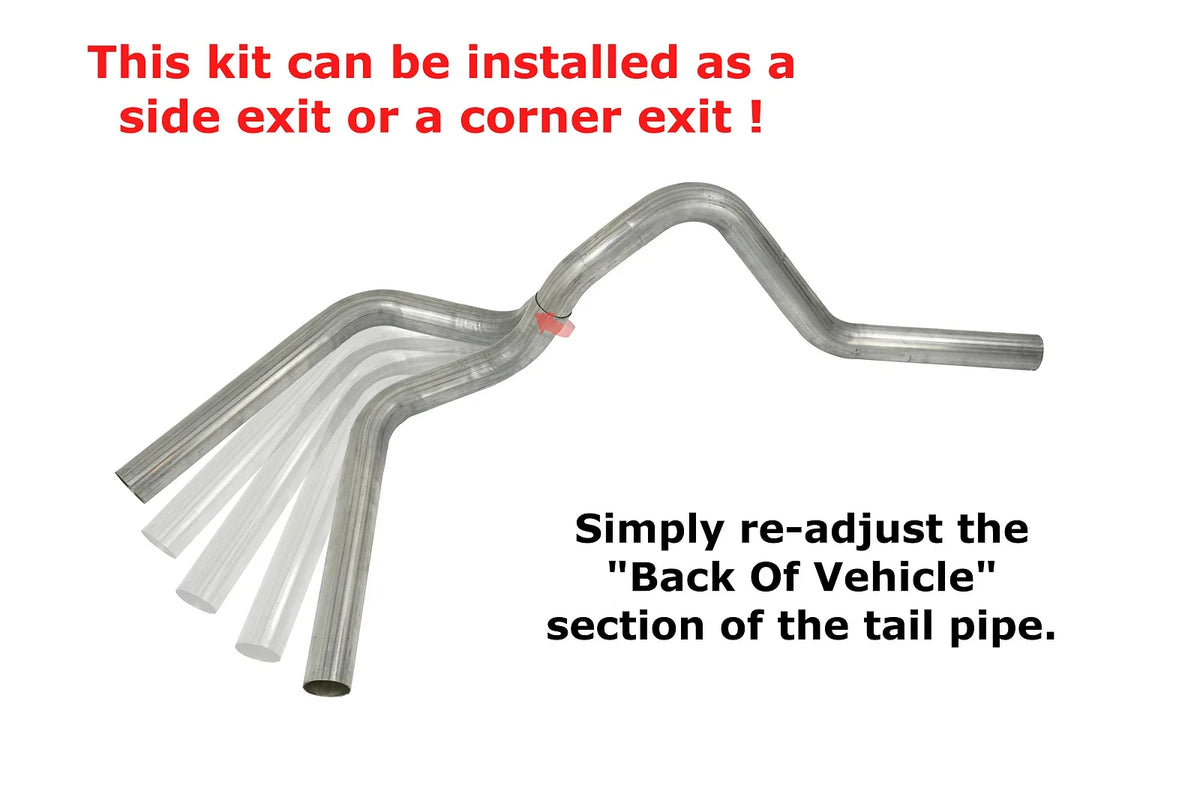 3" Direct Fit Single Exhaust Kit for Toyota Tundra (2009–2013)