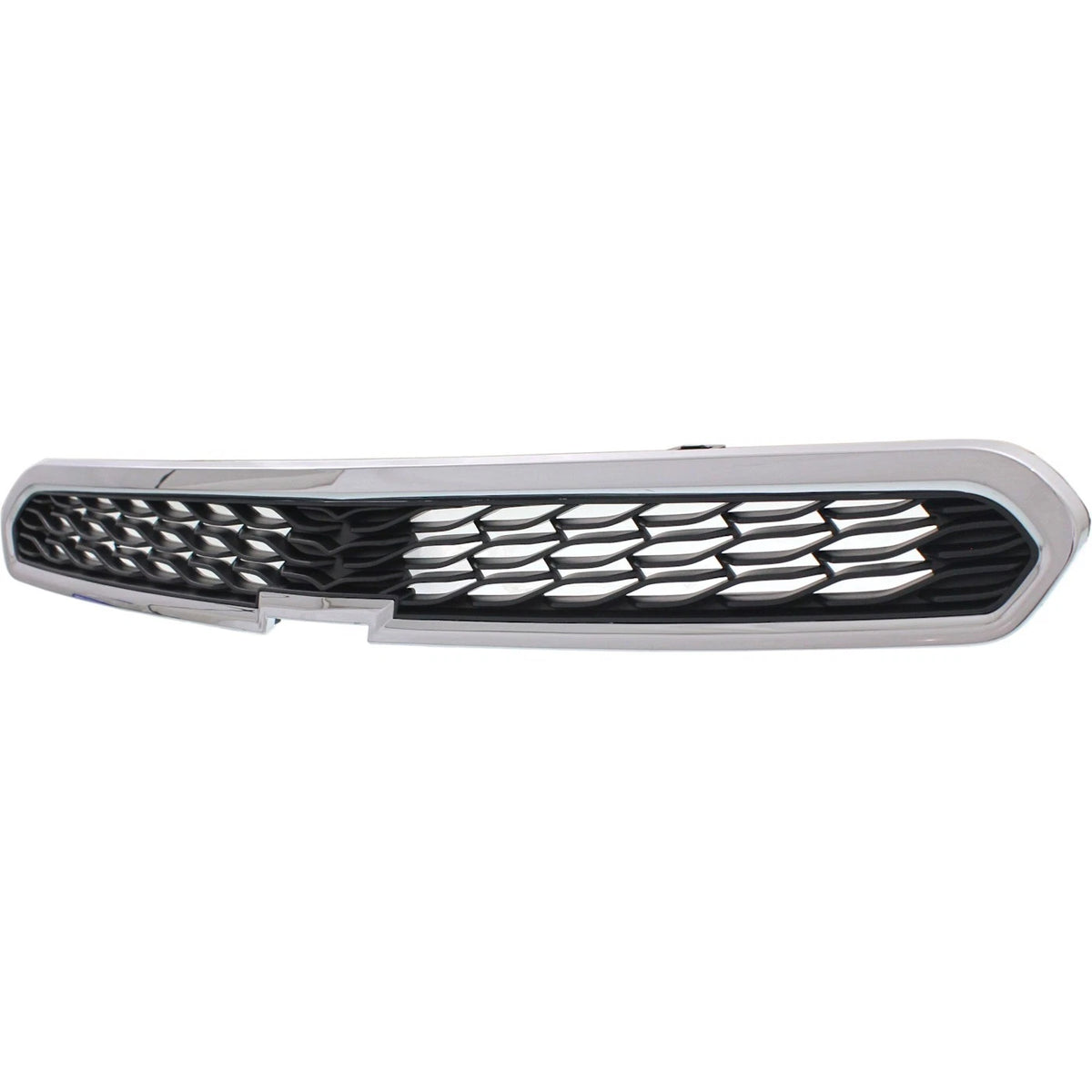 Grille for Chevrolet Spark (2013–2015) Upper Chrome Shell, Textured Black Insert