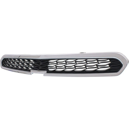 Grille for Chevrolet Spark (2013–2015) Upper Chrome Shell, Textured Black Insert