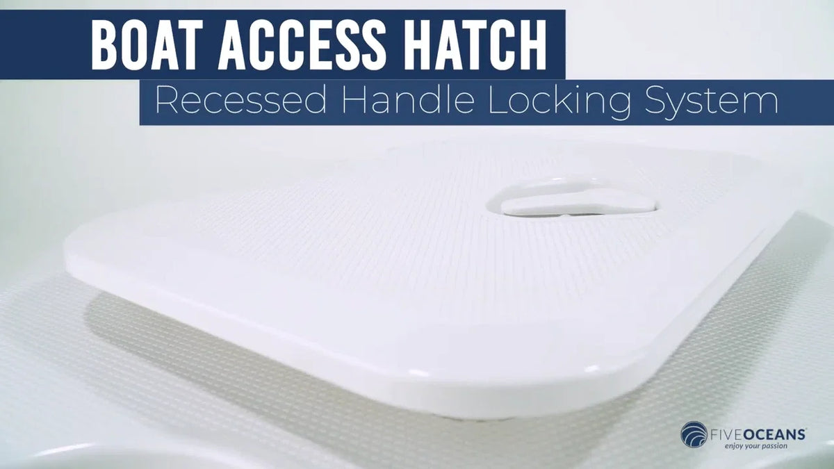 Boat Hatch for Marine Access (20-3/8" x 18-1/16", White)