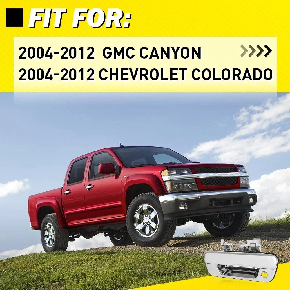 Tailgate Handle Latch with Key Hole 25801998 for Chevy Colorado GMC Canyon (2004–2012)