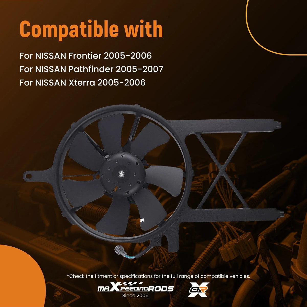 Radiator Cooling Fan for Pathfinder/Frontier/Xterra Nissan 2005-2007