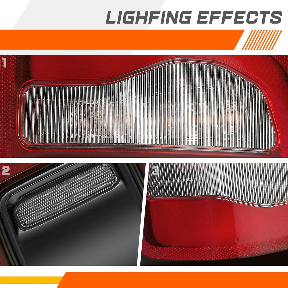 Tail Light Assembly Chrome for Ram 1500 (2019–2024) Right Side