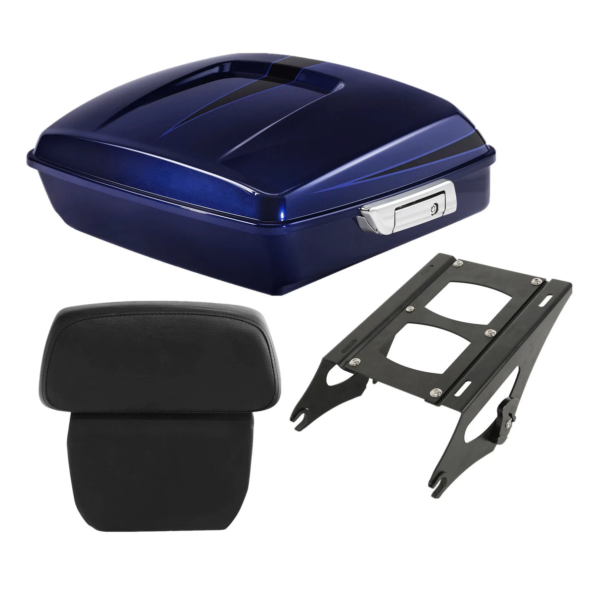 Trunk Pad Mount for Harley Electra Glide 2014–2023 - Zephyr Blue/Black Sunglo