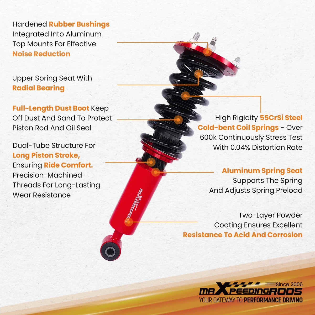 Lowering Kit 24-Way Damper Coilovers for Lexus SC300 SC400 1992-2000