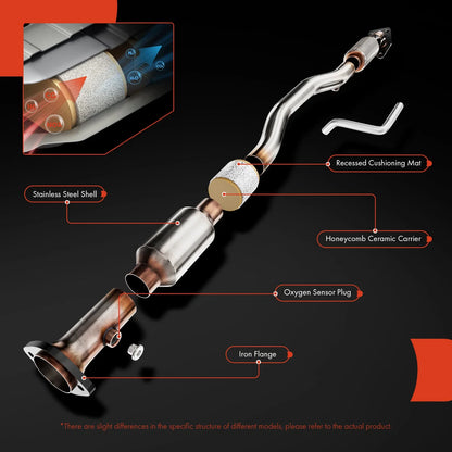 Catalytic Converter Rear for Nissan Rogue (2008–2013)