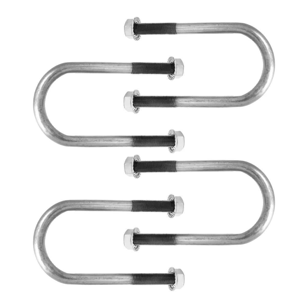 4-Piece U Bolt Kit for 2 Inch Axle Tube (6 Inch Long)