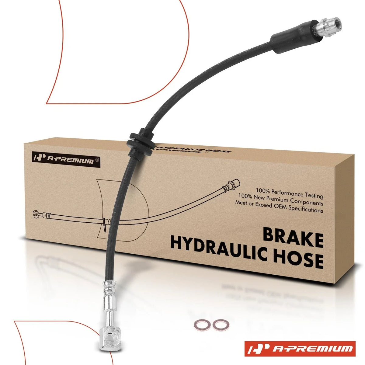 Front Left Brake Hydraulic Hose for Buick Encore, Chevrolet Trax (2013–2019)