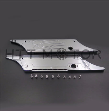 Chrome Billet Saddlebag Latch Cover for Harley Touring (1993–2013)