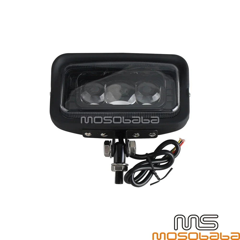 Hi/Lo Beam Black Shell LED Headlight for Harley FLHTC Custom