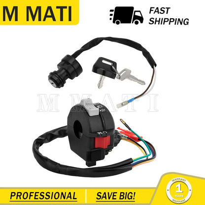 Stop Switch Headlight with Ignition Key Switch for Yamaha YFS200 Blaster (1988–2001)