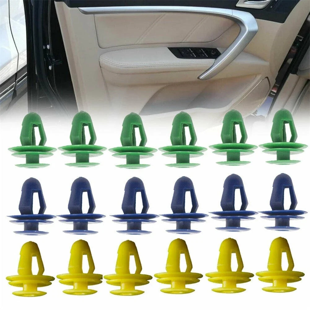 60-Piece Door Panel Clip Set for Universal Cars (Assorted Sizes)