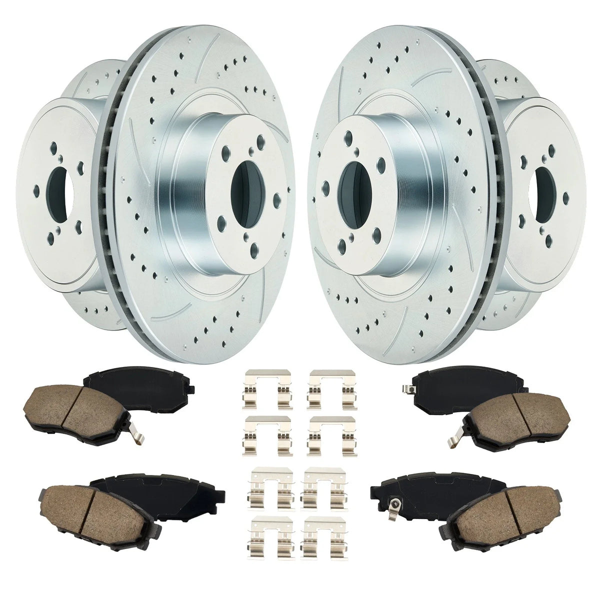 Front Rear Drilled Disc Brake Rotors for Subaru Legacy (2010–2012)