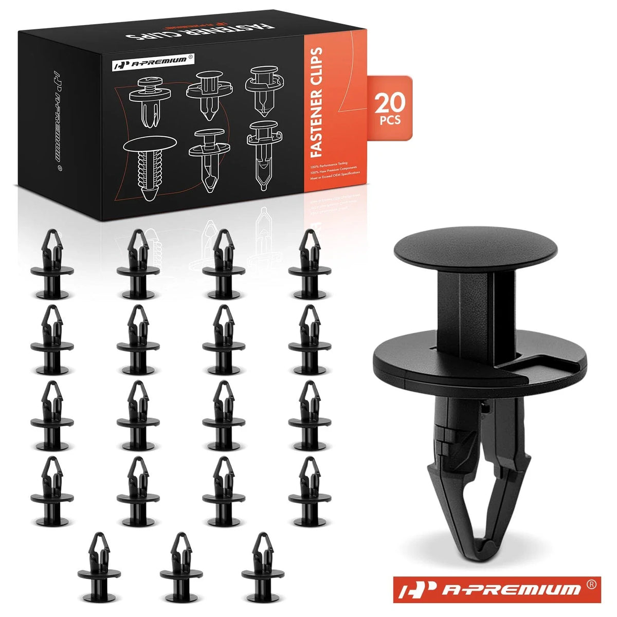 20Pcs Nylon Push-Type Clips for Chevy