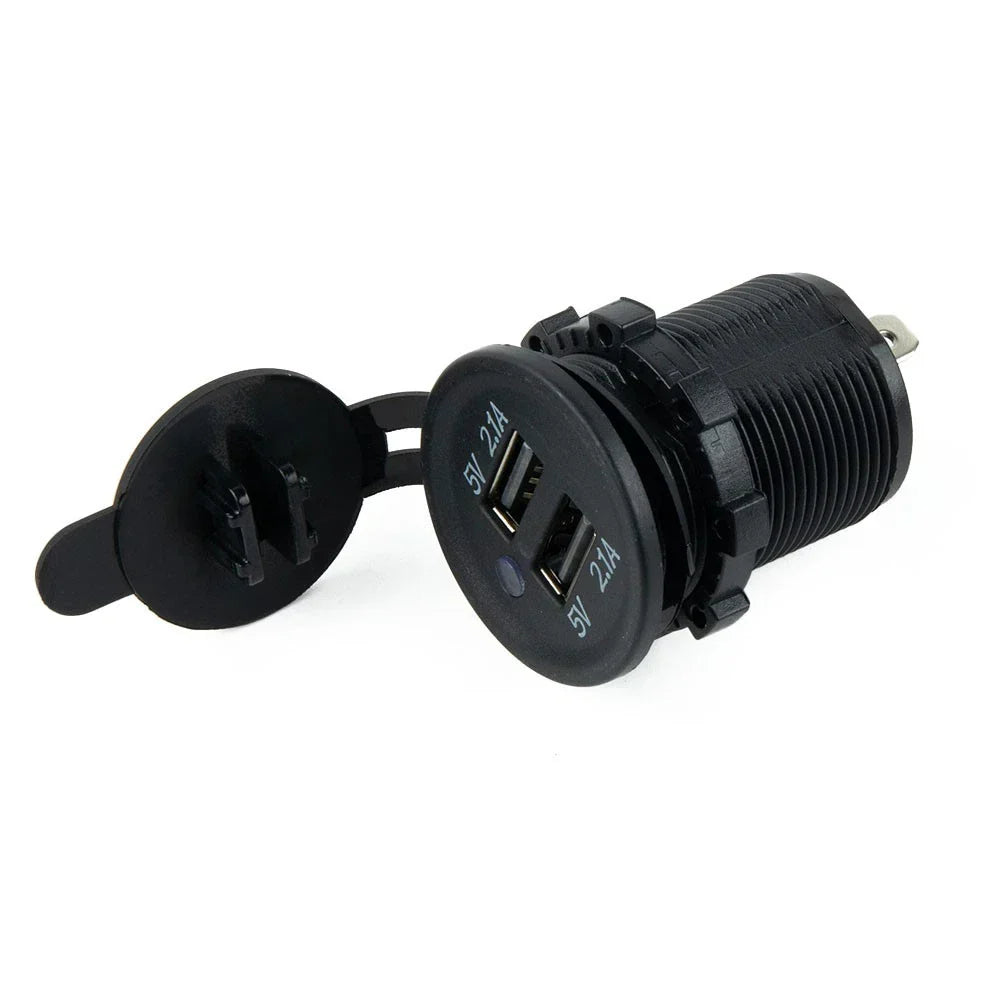 Vehicle USB Dual Socket Charger/Data Cable 12-24V for Yachts