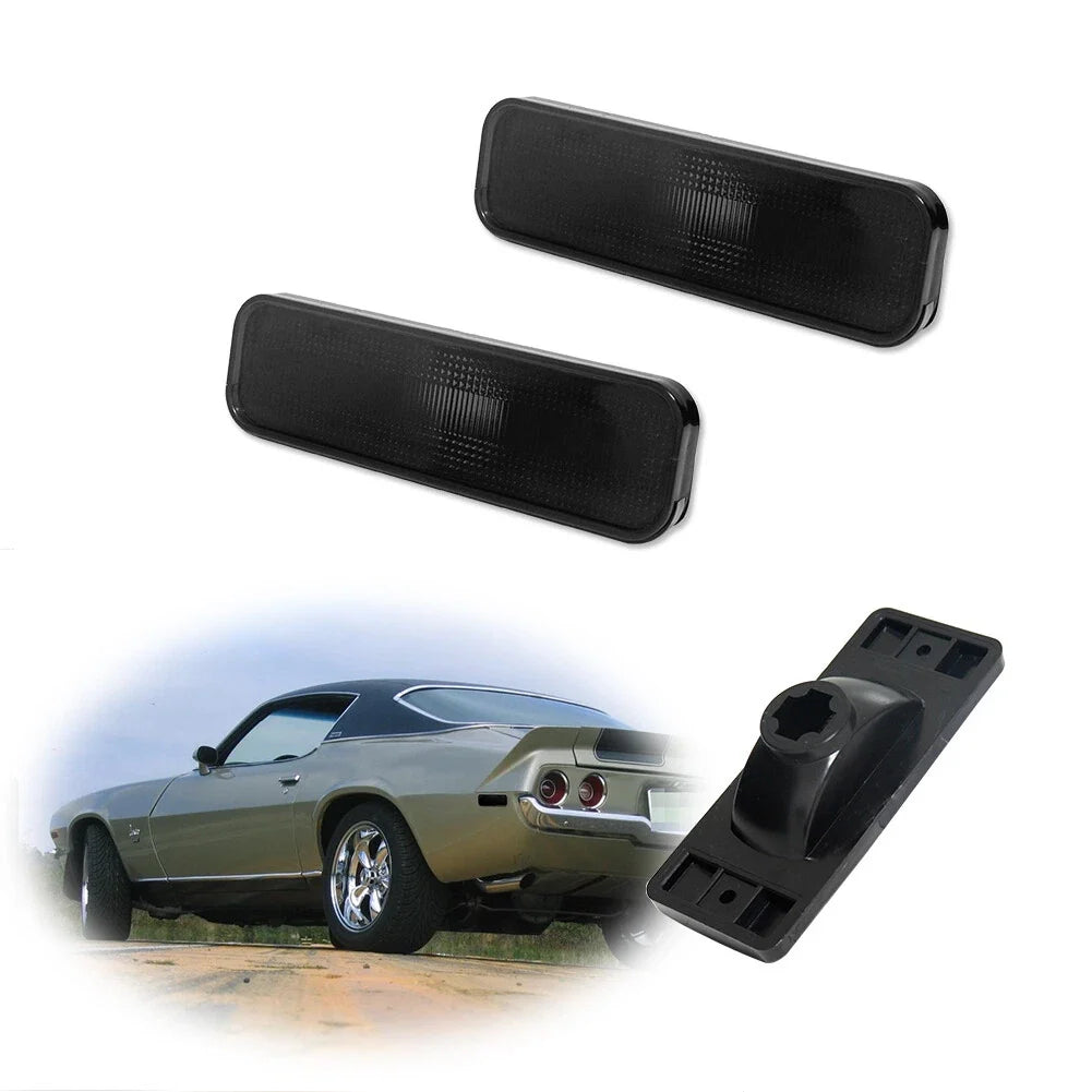 Smoked Side Marker Signal Lights for Chevy Camaro (1970–1977)