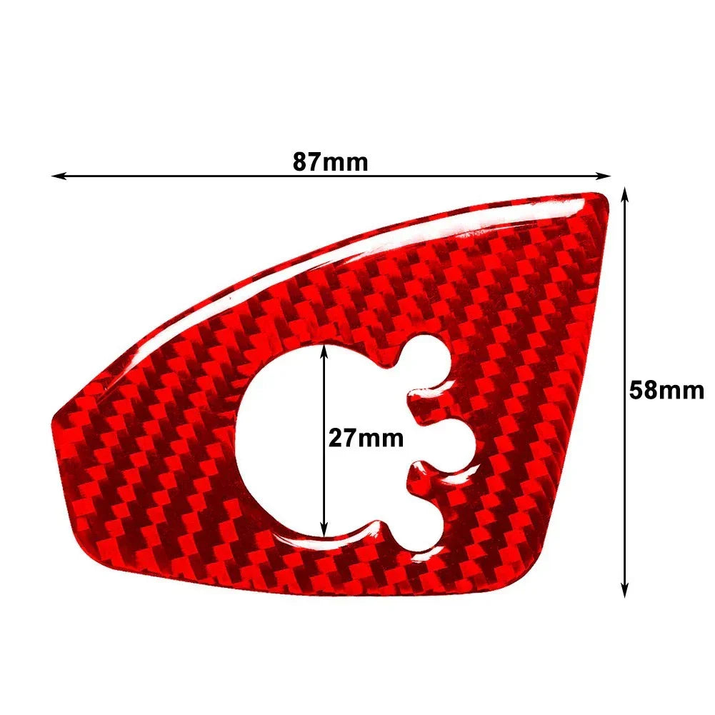 Black Interior Door Lock Button Trim Cover for Audi TT TTS TTRS (08-14)