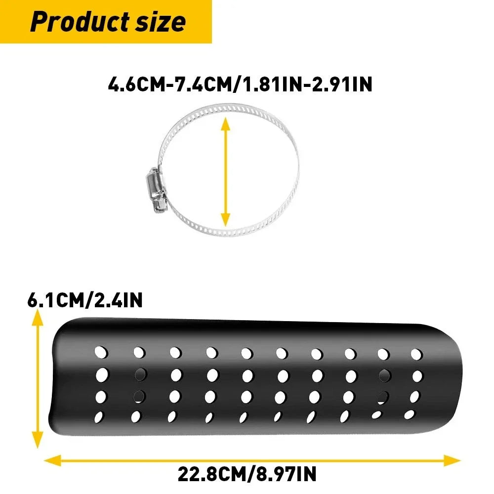 Exhaust Pipe Muffler Heat Shield Cover for Universal Motorcycle (All Years)