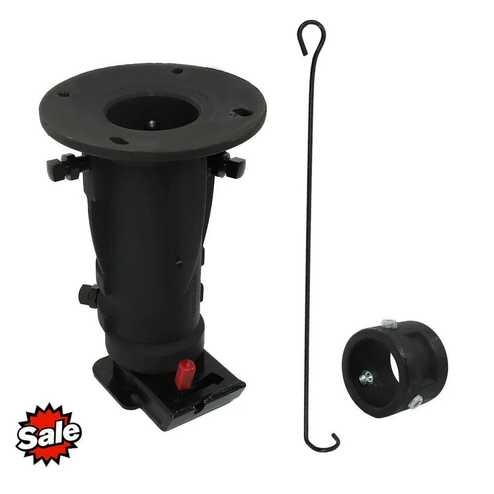 Adjustable 5th Wheel to Gooseneck Adapter for Trucks (12-16" Height)