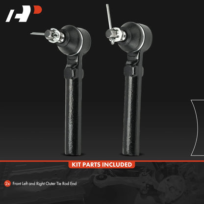 Front Outer Tie Rod Ends - 2 Piece Set for Honda CR-V 2007-2011