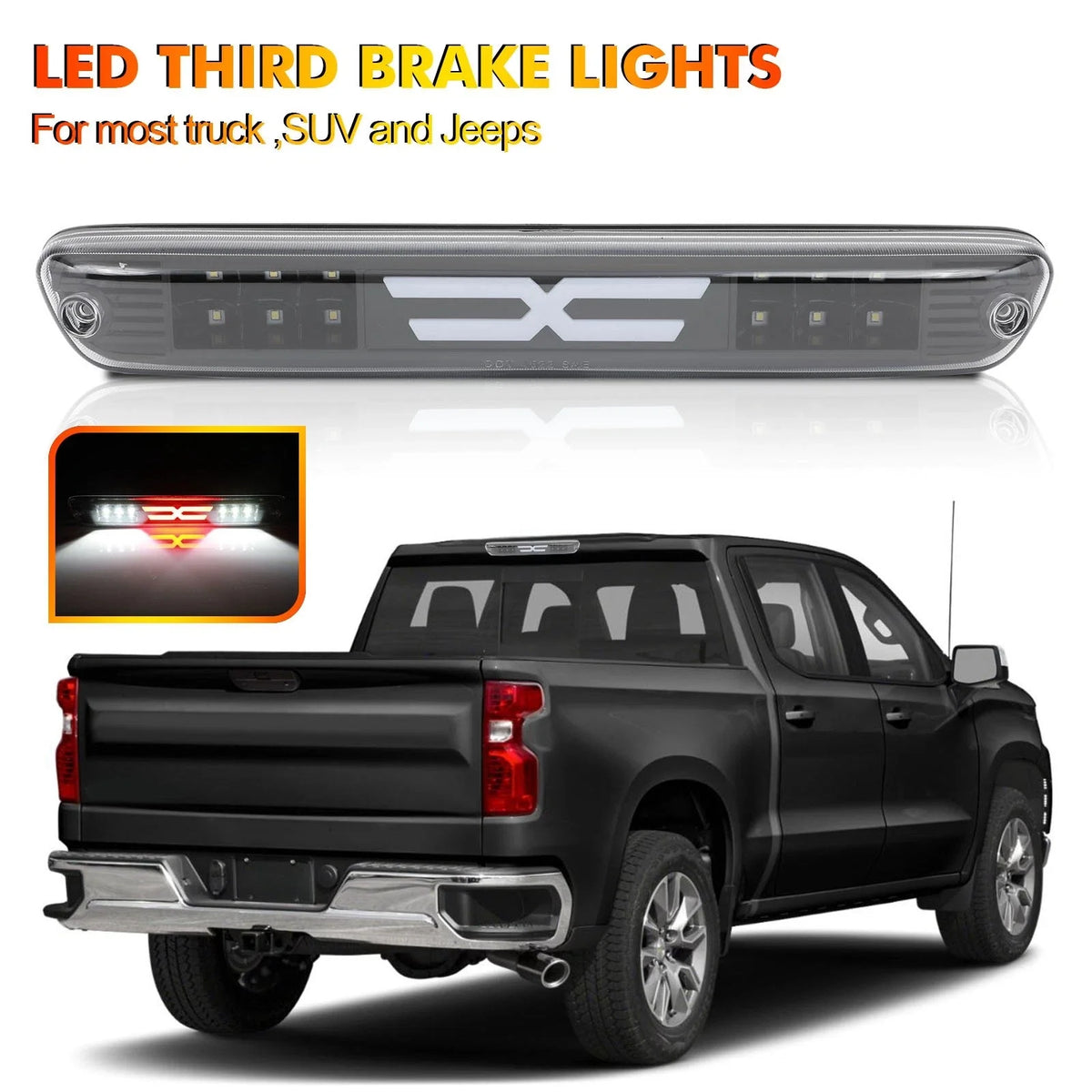 2004-2012 3rd Brake Light for Chevy Colorado GMC Canyon Black Housing