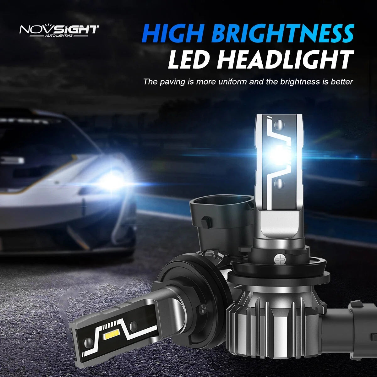 6X H11 LED Headlight Bulbs for (6500K, IP68)