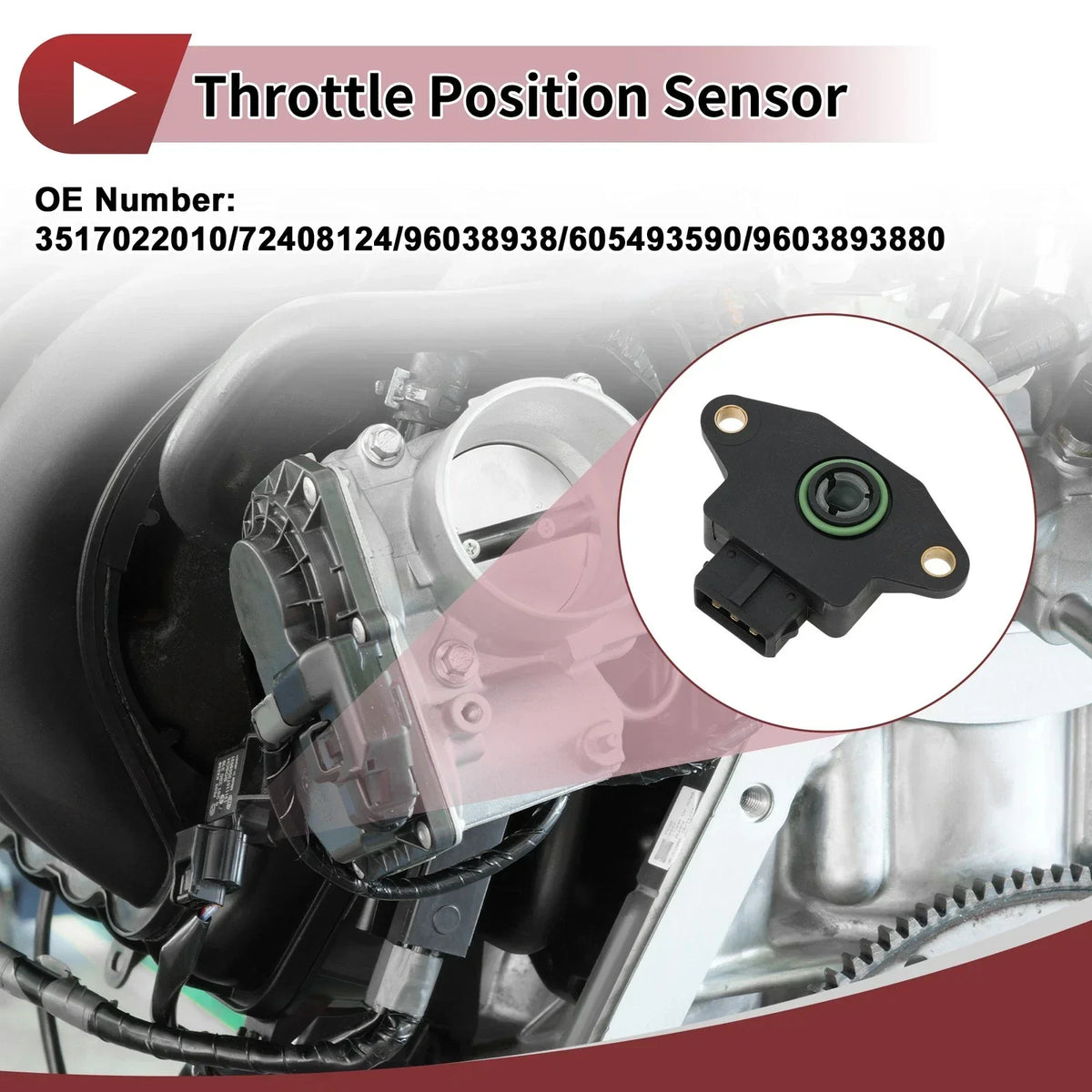 Throttle Position Sensor - 1 Sensor for Hyundai Accent (1995-1999)