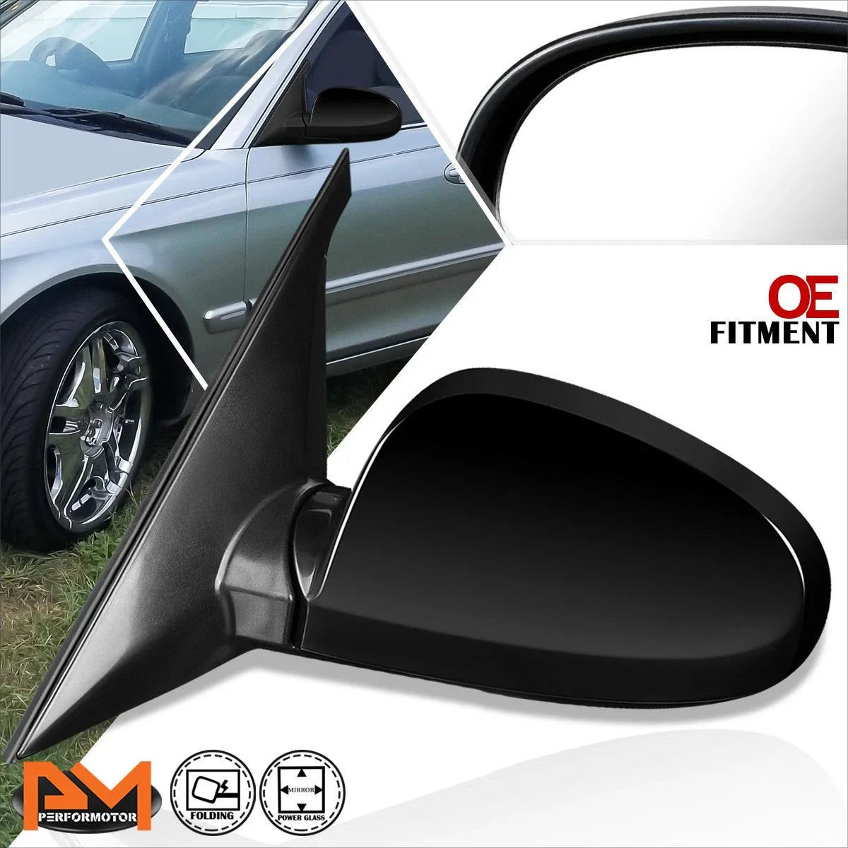Powered Left Side Door Mirror for Kia Optima/Magentis 2001-2006