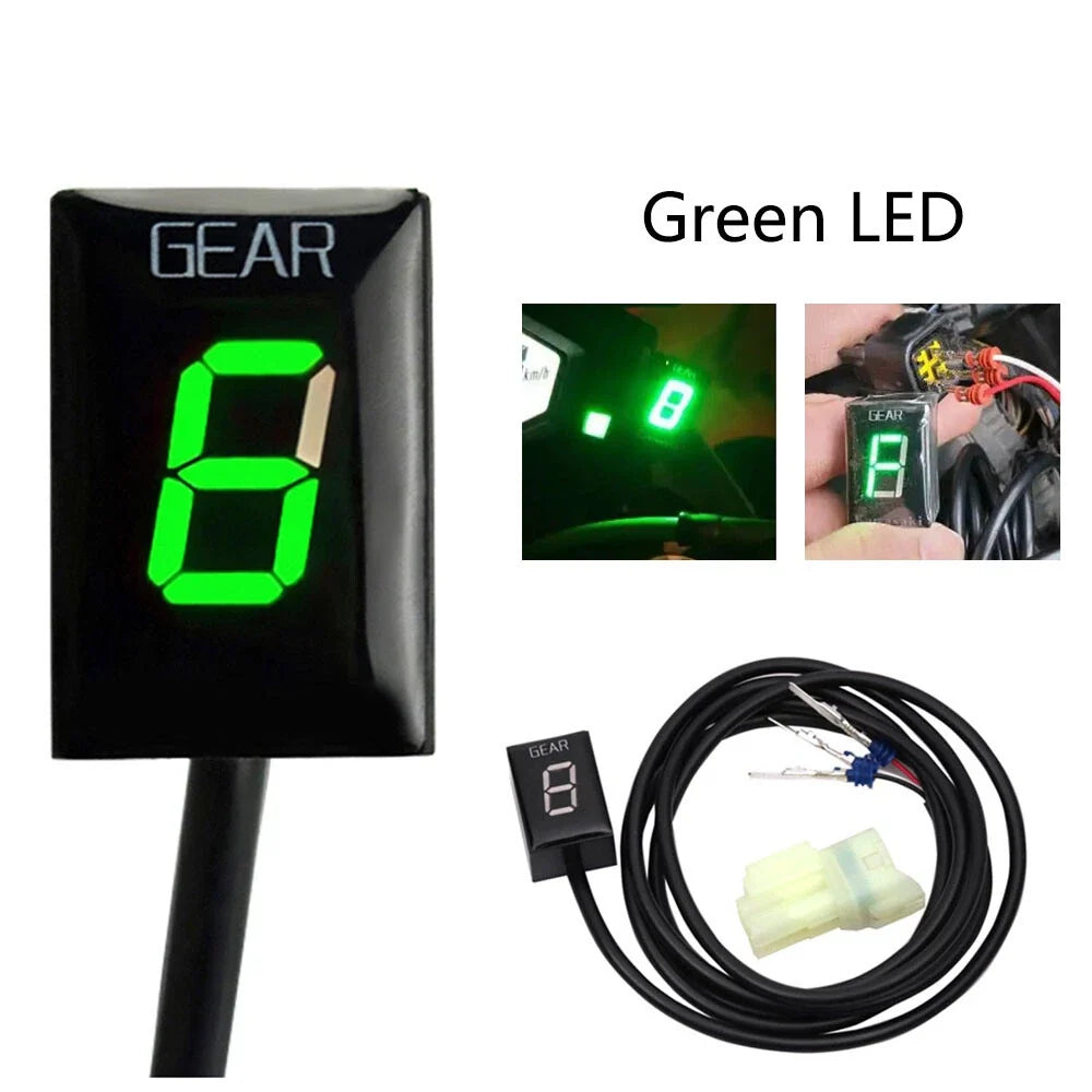 LED Gear Indicator in Green for Honda CBR600F CBR600RR CBR1000RR 2003-2019