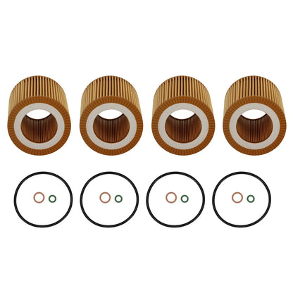 Set of 4 Oil Filters for 1998 BMW Z3 11427854049 CH10075