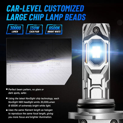 LED Headlight Bulb H11 Conversion Kit 30000LM 6500K for Toyota