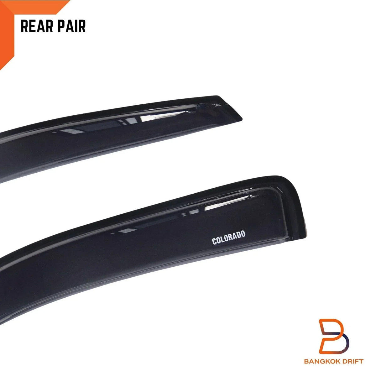 Door Visors for Colorado RC Dual Cab Weathershields 2008-2012