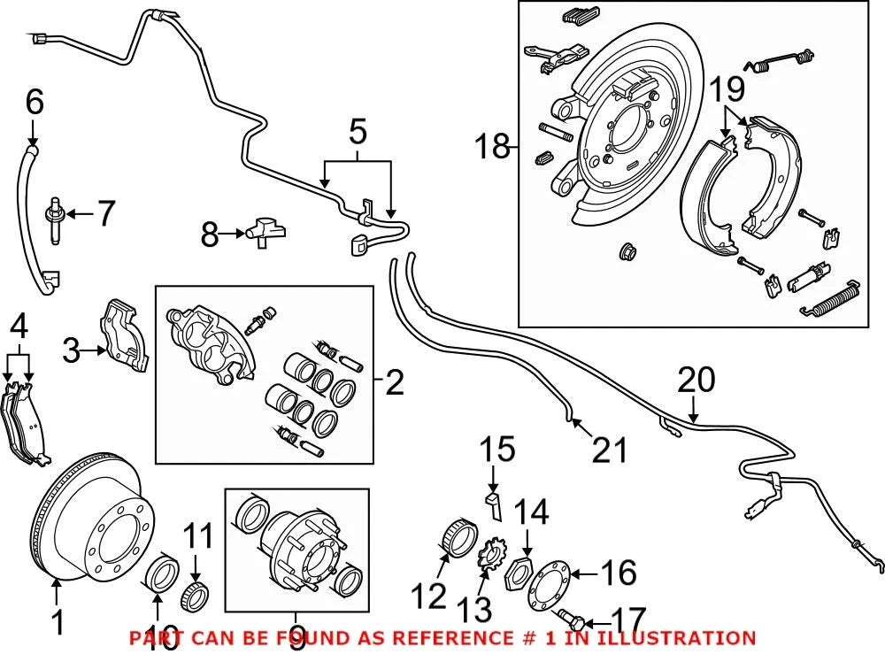Genuine OEM Mopar Rear Vented Disc Brake Rotor for Ram 2500 3500 (2003–2023)