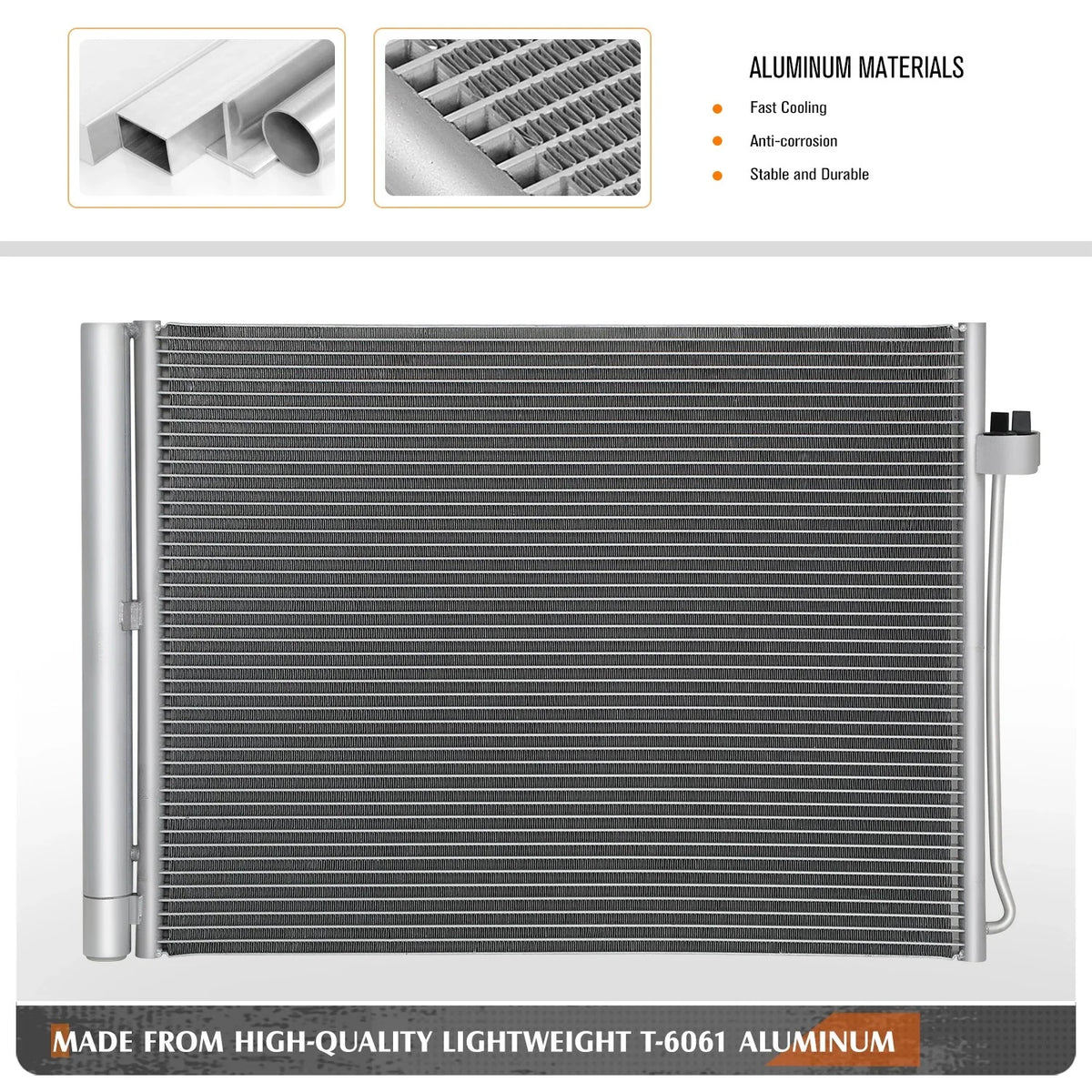 Replacement A/C Condenser Aluminum Core for BMW X5 X6 2007-2019