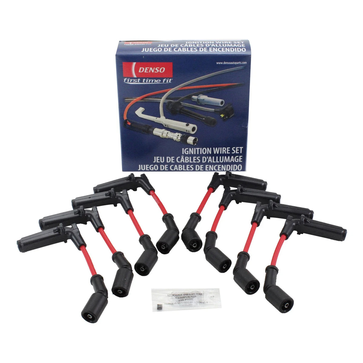 Denso 671-8161 Spark Plug Wire Set for Toyota N70